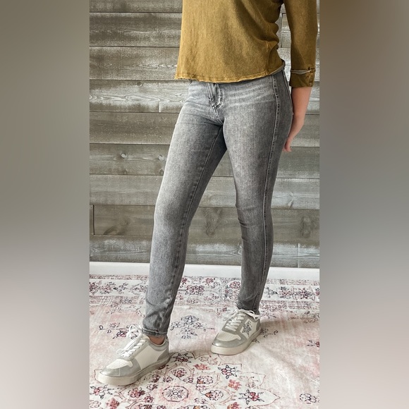 judy blue gray mid rise tummy control top skinny jeans shield pockets JB88862 - Picture 3 of 16